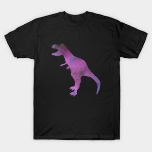 watercolor t-rex dinosaur - purple, pink, and gray T-Shirt